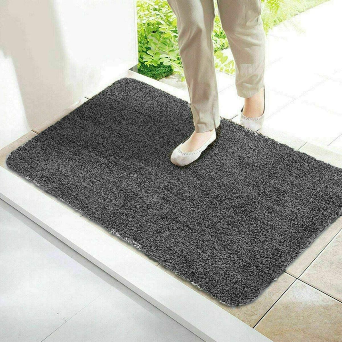 Super Absorbent Doormat Magic Step Door Mat Microfibre Washable Outdoor