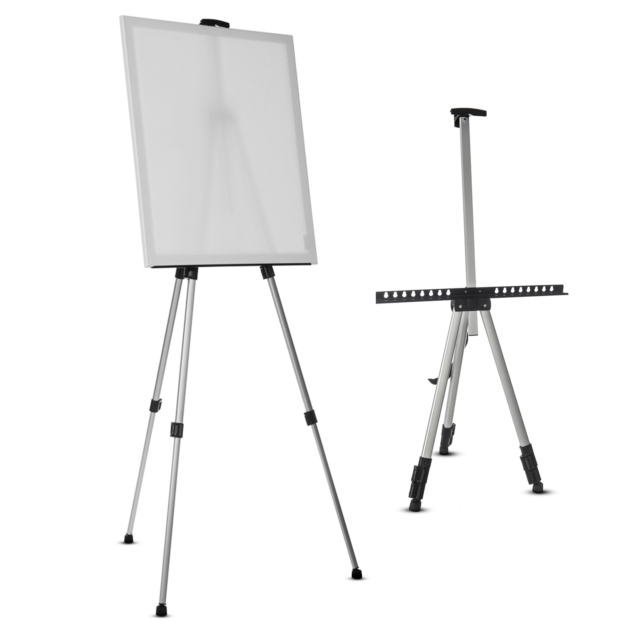 Artist Field Studio Painting Easel Tripod Display Telescopic White